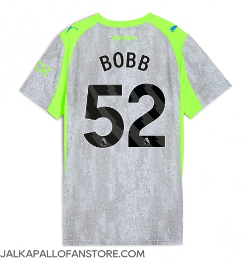 Manchester City Oscar Bobb #52 Kolmaspaita Naisten 2025-26 Lyhythihainen Manchester City Oscar Bobb #52 Kolmaspaita Naisten 2025-26 Lyhythihainen